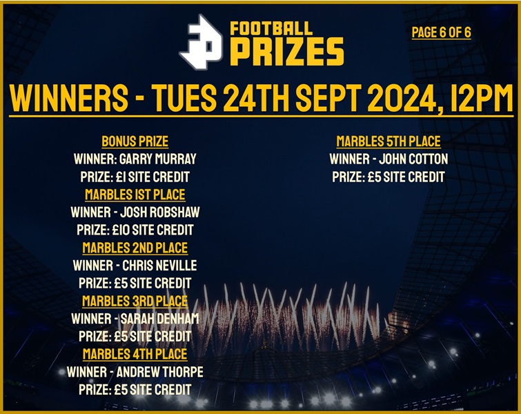 Tuesday 24th September 6
