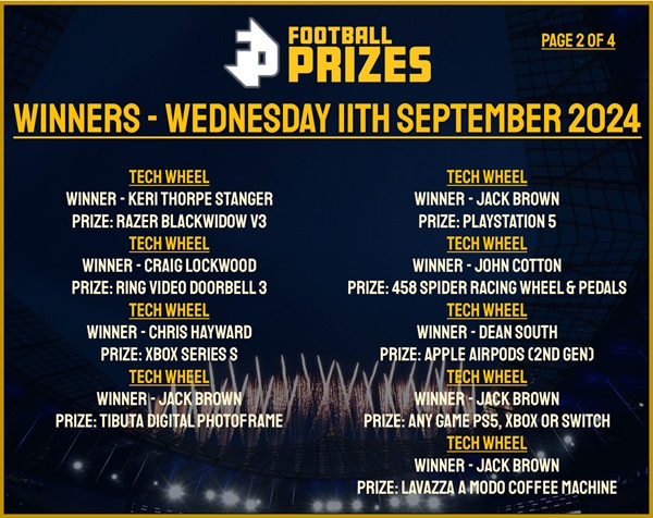 Wednesday 11th September 2