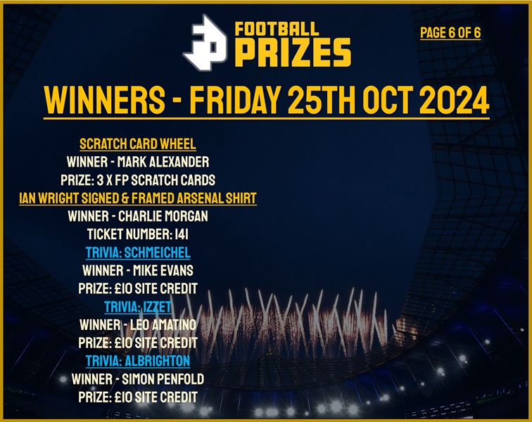 Friday 25th October 6