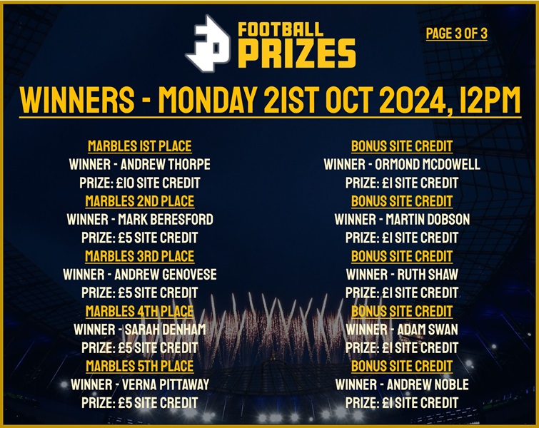 Monday 21st October 3