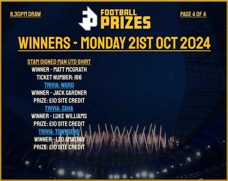 Monday 21st October EVENING 4