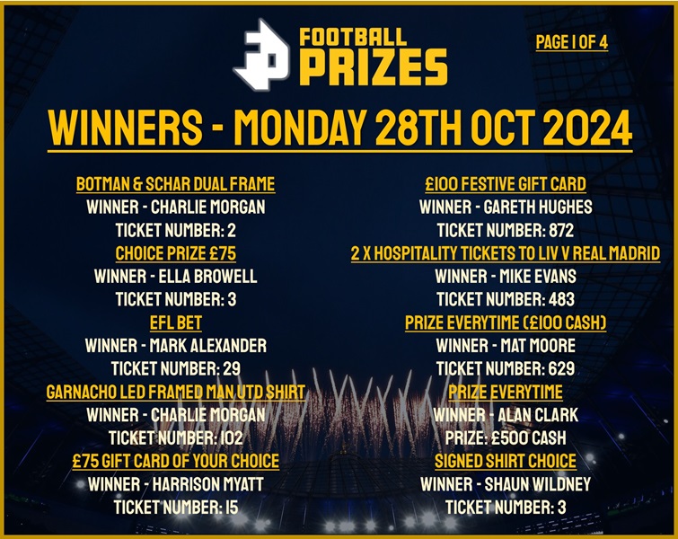 Monday 28th Oct 1