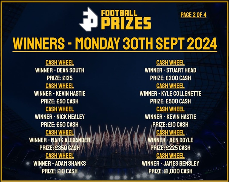 Monday 30th September 2