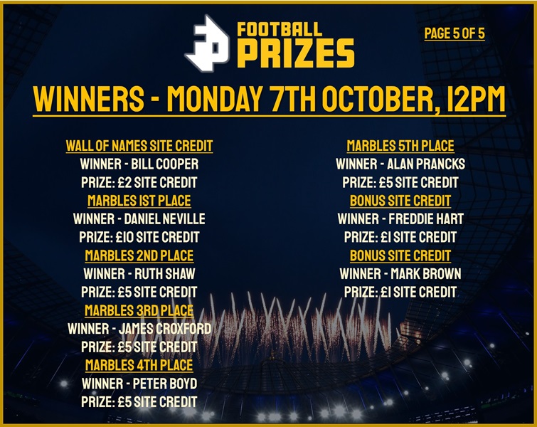 Monday 7th October 5