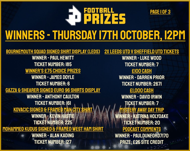 Thursday 17th October 1