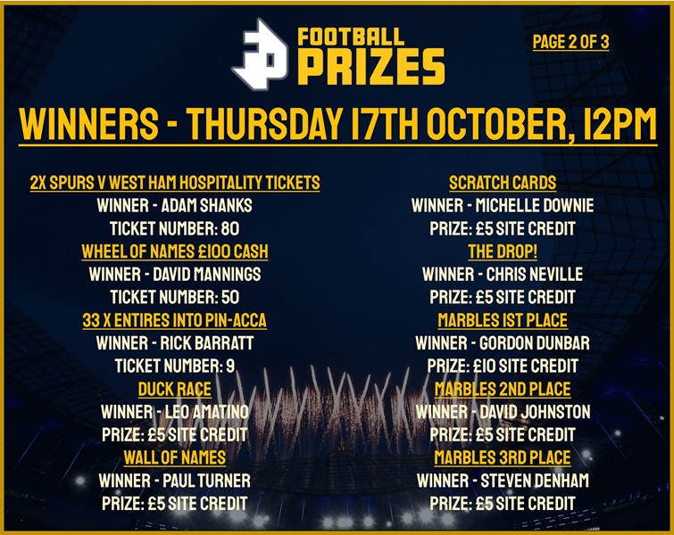 Thursday 17th October 2