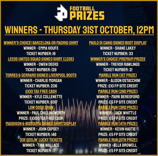 Thursday Midday Winner