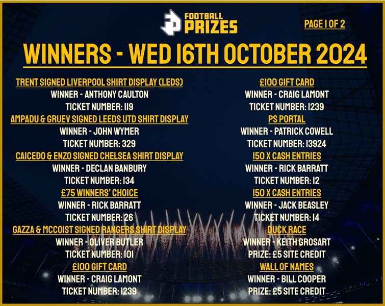 Wednesday 16th October 1