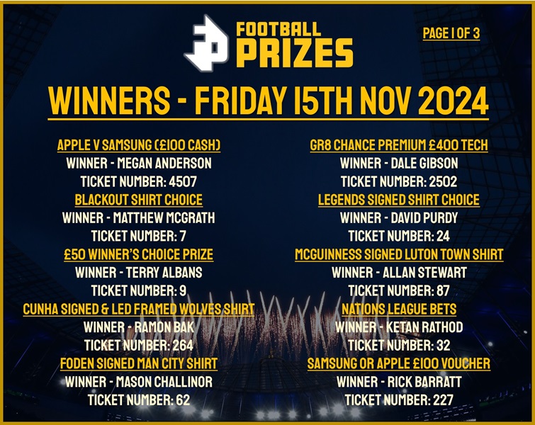 Friday 15th November 1