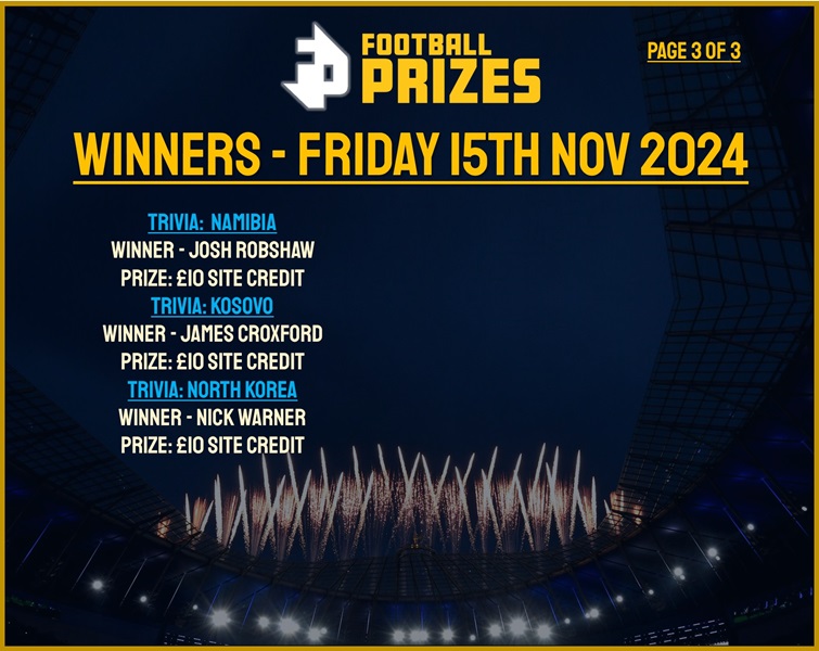 Friday 15th November 3