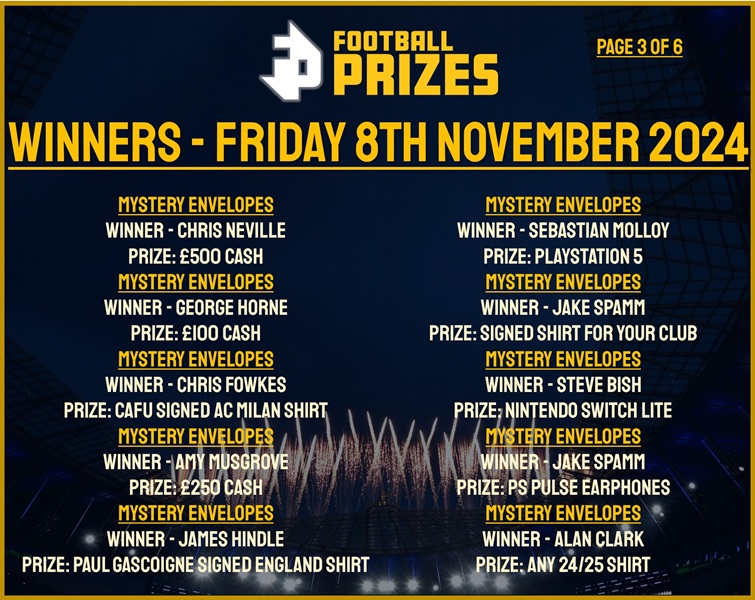 Friday 8th November 3