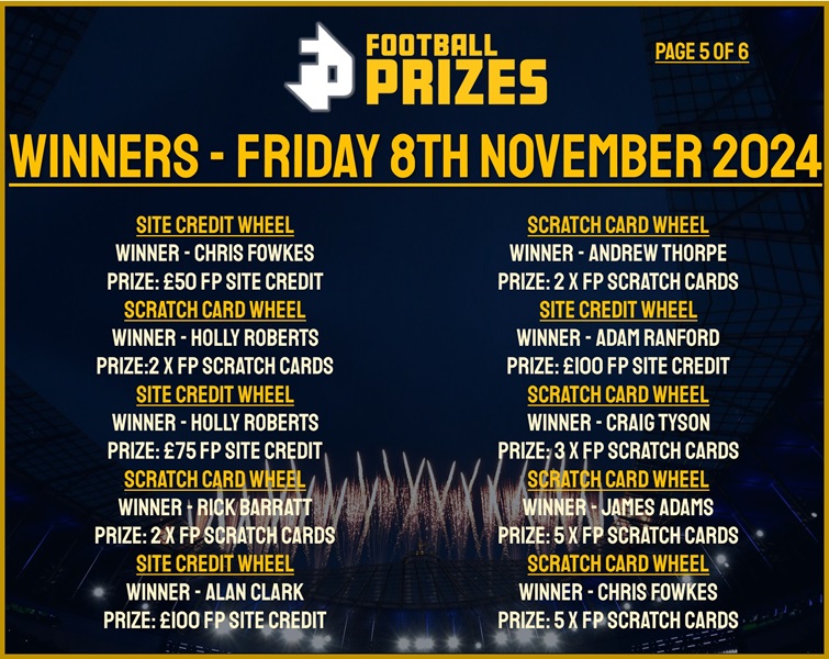 Friday 8th November 5