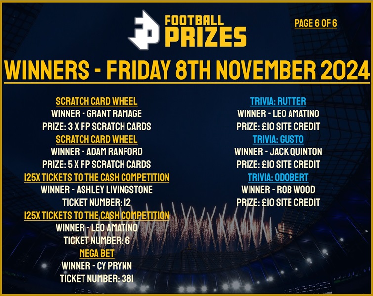 Friday 8th November 6