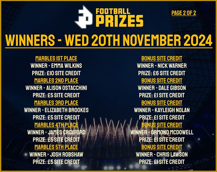 Wednesday 20th November 2