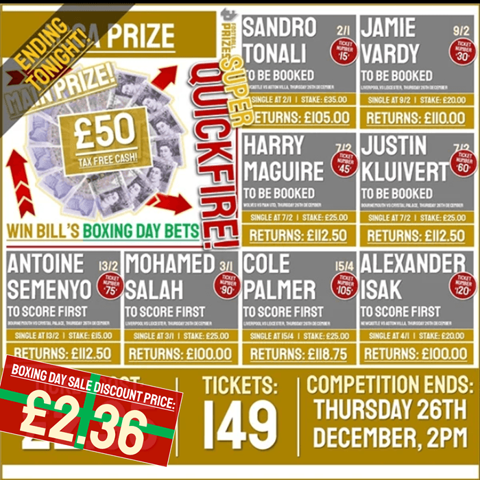 BOXING DAY BETS