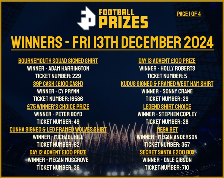 Friday 13th December 1