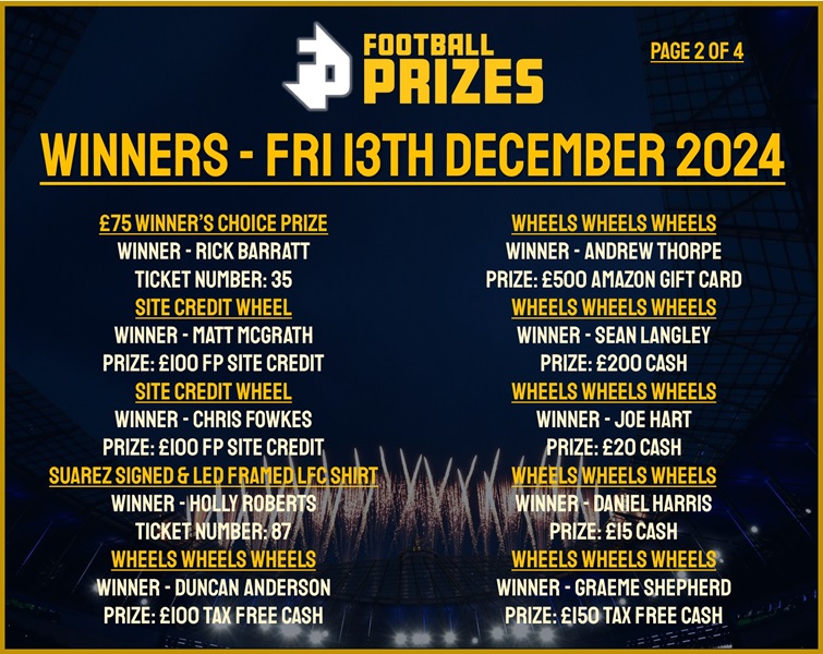 Friday 13th December 2