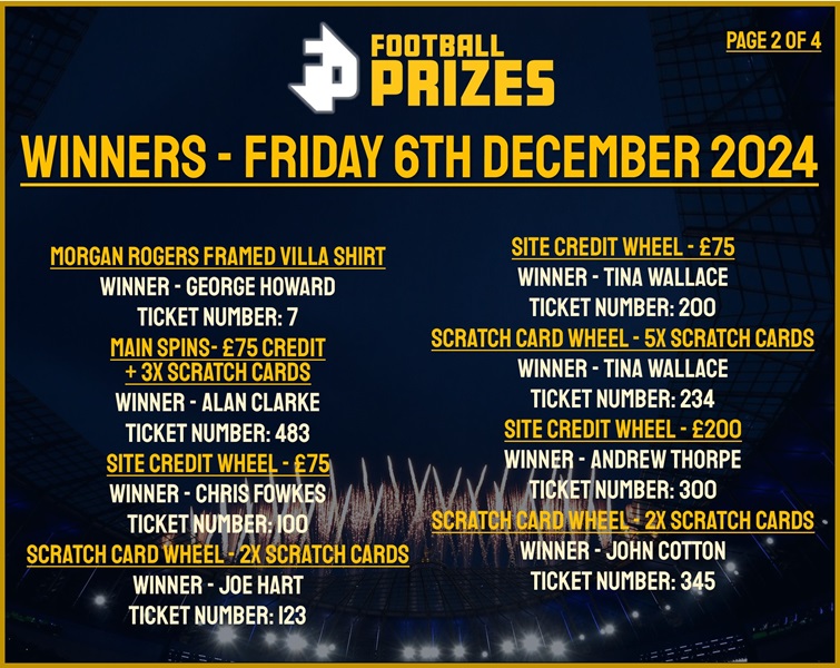 Friday 6th December 2