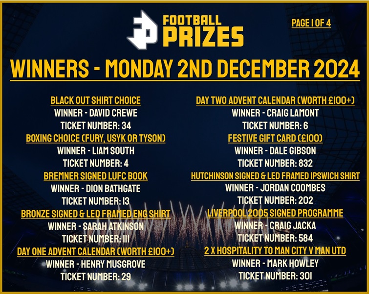 Monday 2nd December 1