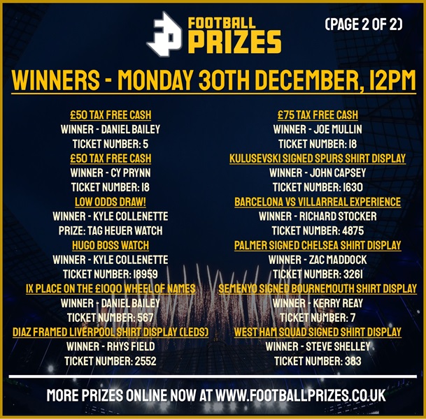 Monday 30th December 2