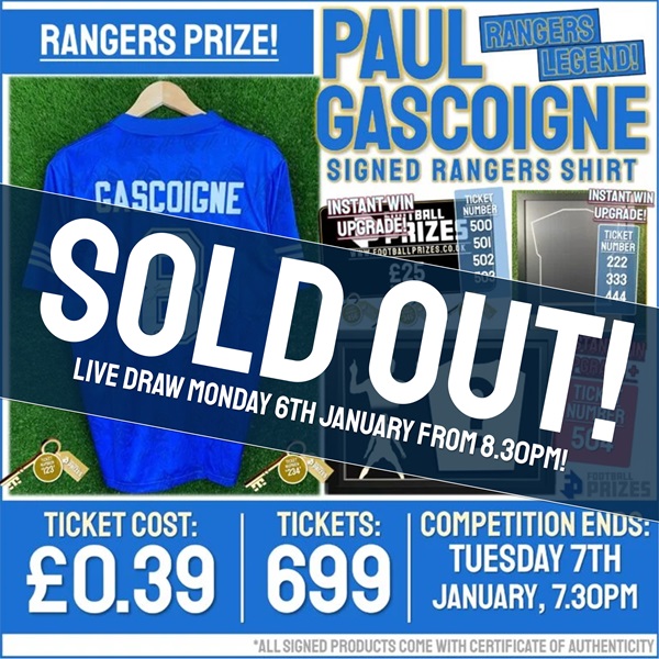 Rangers Gazza SOLD OUT