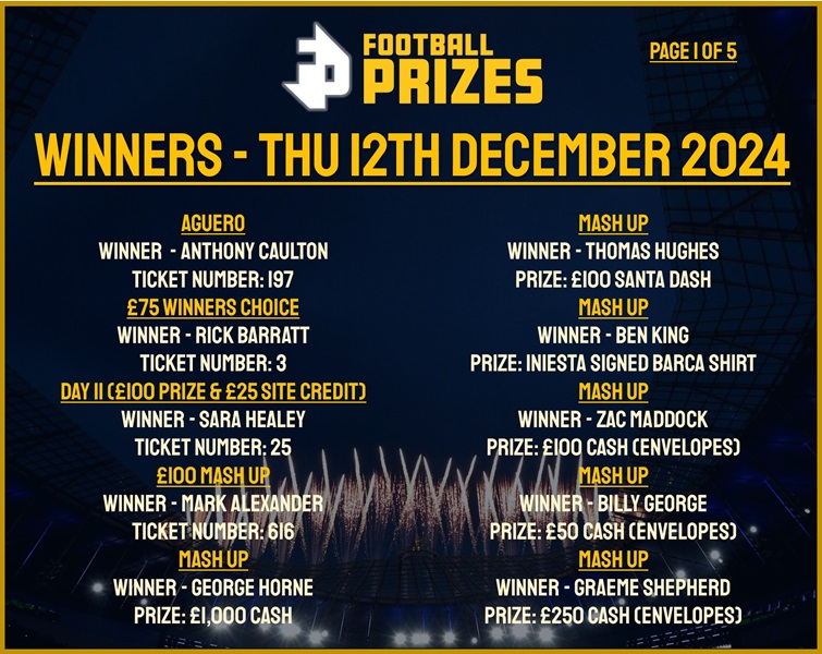 Thursday 12th December 1