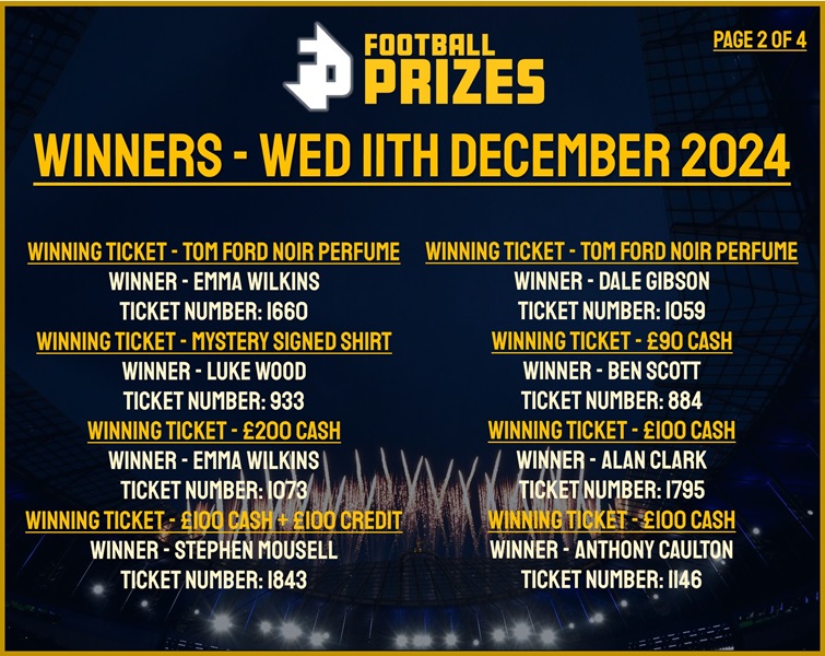 Wednesday 11th December 2