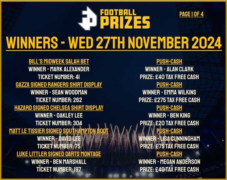 Wednesday 27th November 1