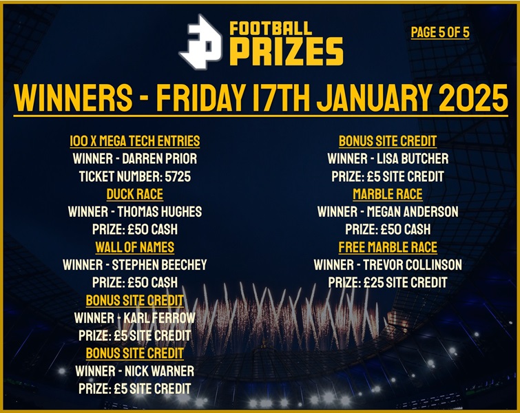 Friday 17th January 5
