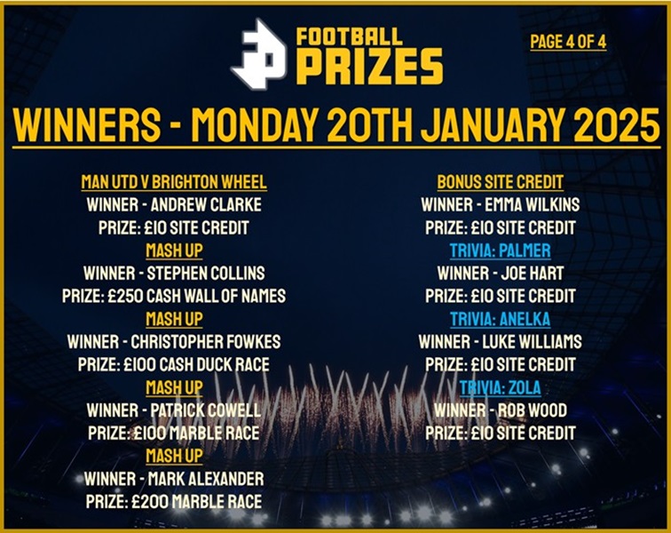 Monday 20th January 4