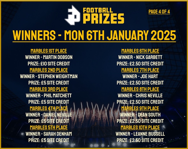 Monday 6th January 12pm 4