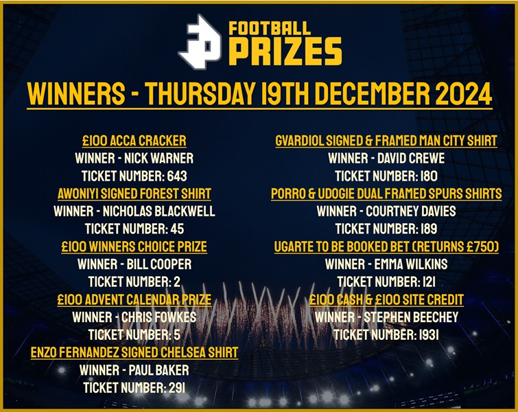 Thursday 19th December