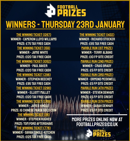 Thursday 23rd January 1