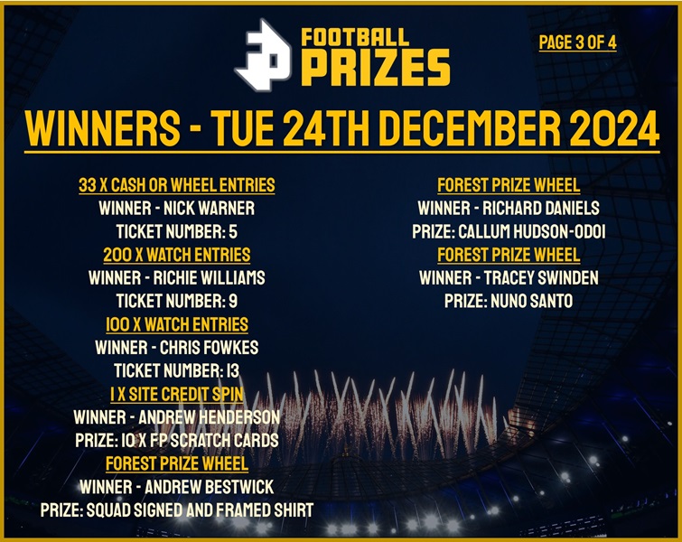 Tuesday 24th December 3