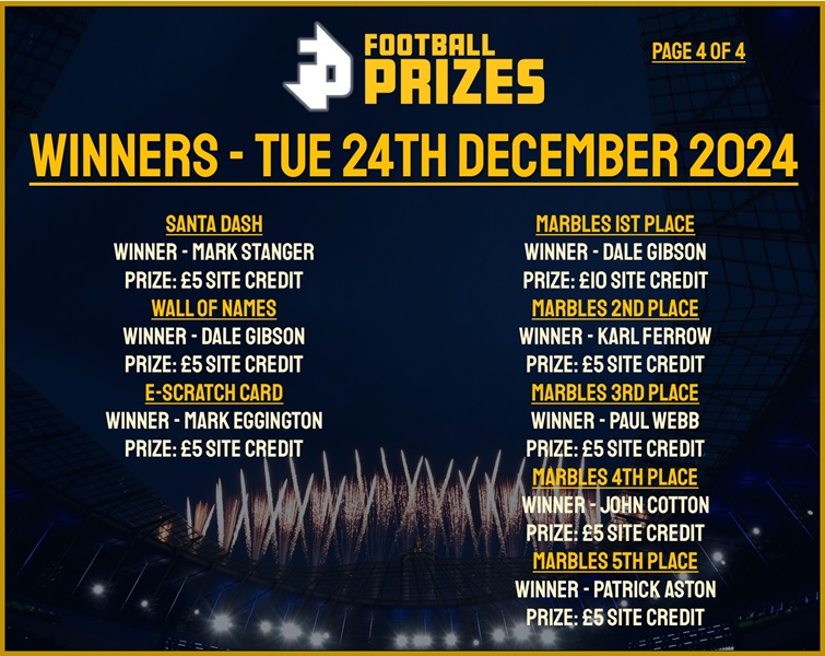 Tuesday 24th December 4