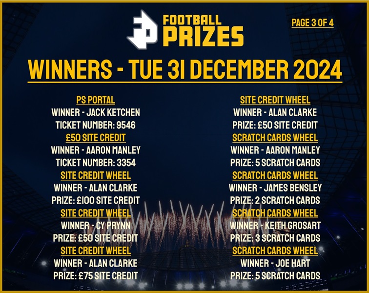 Tuesday 31st December 3