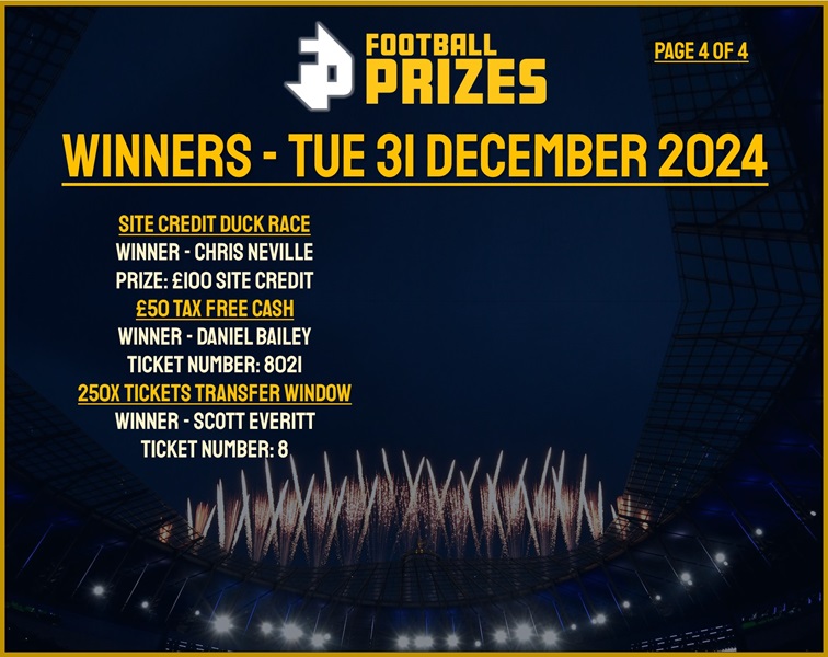 Tuesday 31st December 4