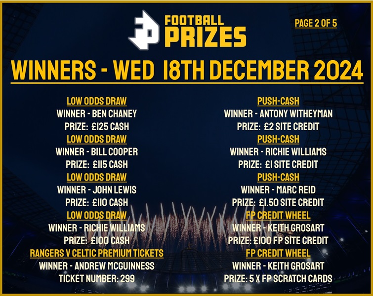 Wednesday 18th December 2