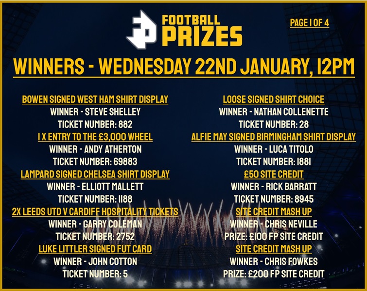 Wednesday 22nd January 1