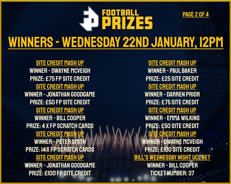 Wednesday 22nd January 2