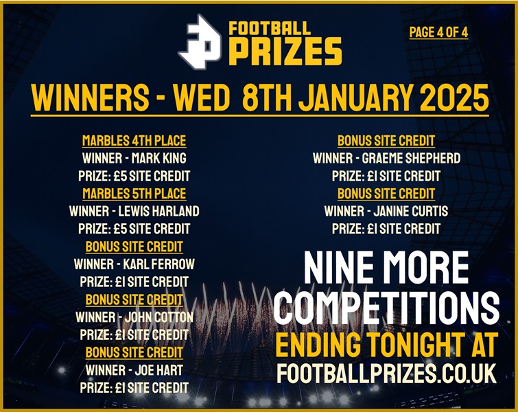Wednesday 8th January 4