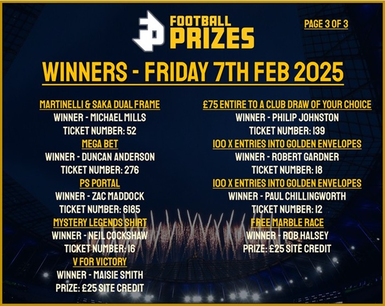 Friday 7th February 3