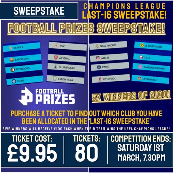 Last 16 Sweepstake