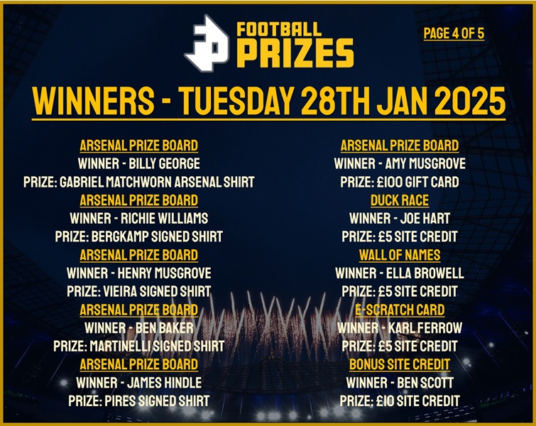 Tuesday 28th January 4