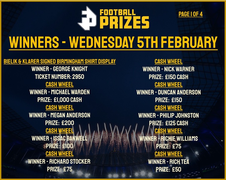 Wednesday 5th February 1