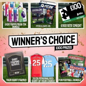 Winner's Choice Prizes! Choose any of the SIX Premium Prizes in this Low Odds Draw!