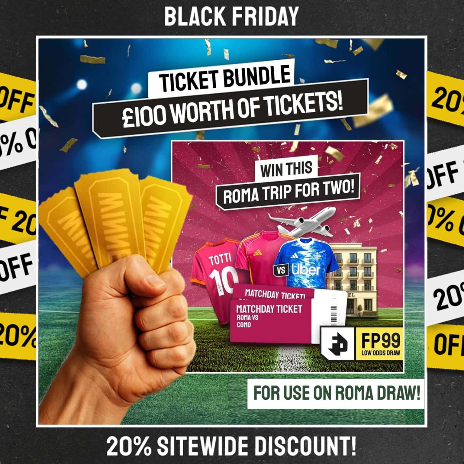 12-HOUR Competition! Win a £100 Ticket Bundle into the 'Roma Trip ...