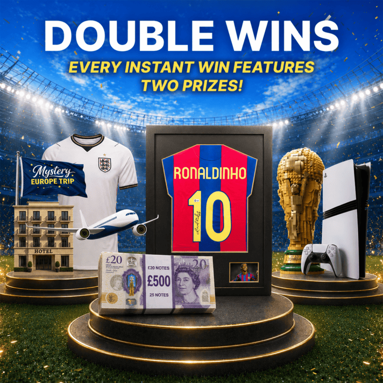 £10,000 Double Wins! Every Instant Win Features TWO Prizes! - Football ...