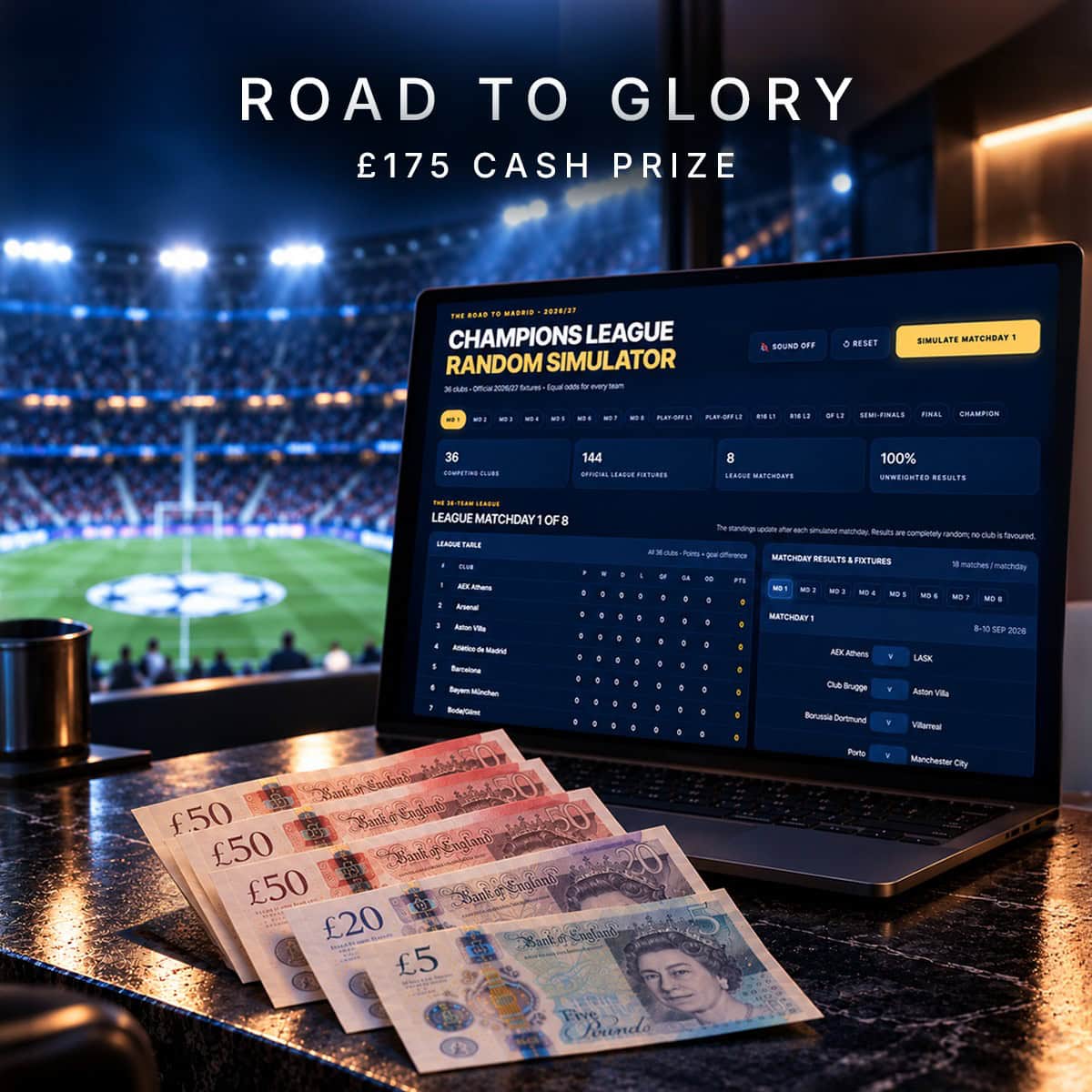 The £175 Champions League Simulator