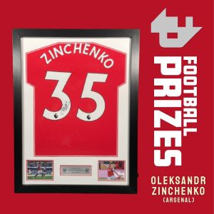 Arsenal Zinchenko signed framed Arsenal Shirt 1